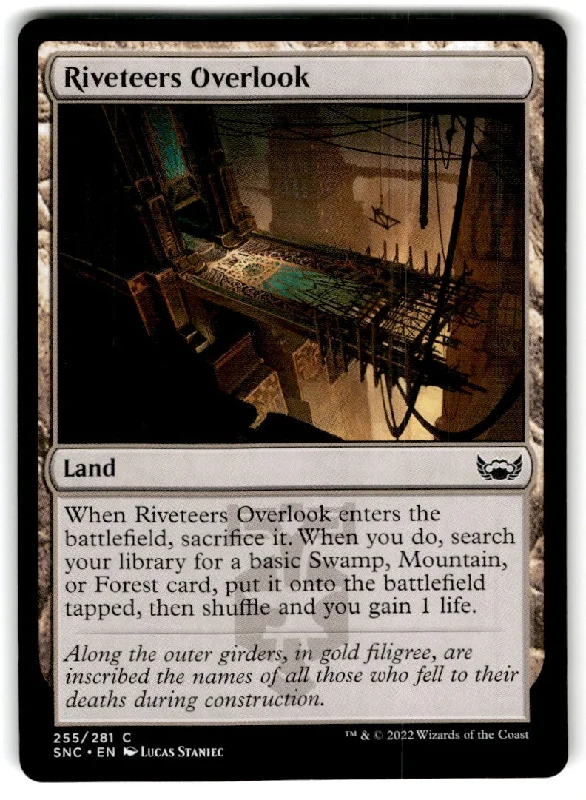 2022 MTG : Battle for Baldur's Gate Riveteers Overlook Card 255