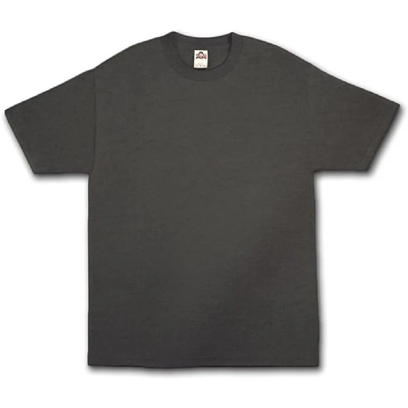 AAA Style Blank Tee Charcoal Heather Grey