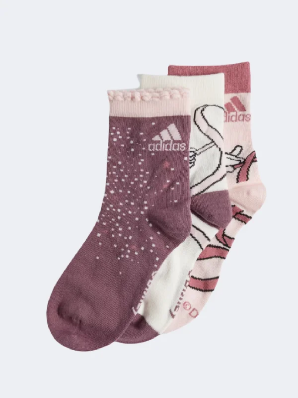 Adidas Disney Minnie Mouse Girls Training Sock Sandy Pink/Off White