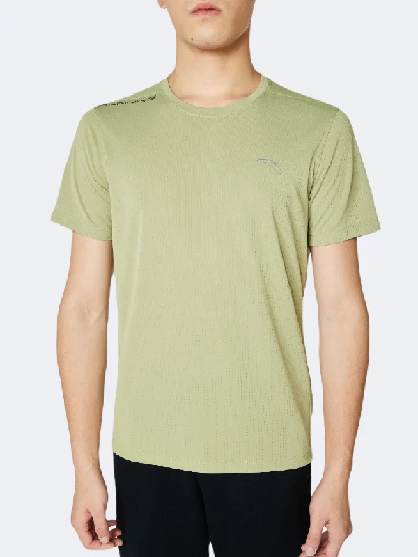 Anta Flow Light Men Running T-Shirt Dark Green