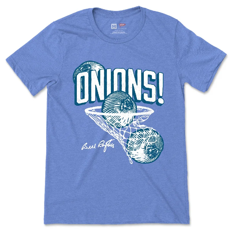 Bill Raftery ONIONS! Hoop Tee Columbia and Blue