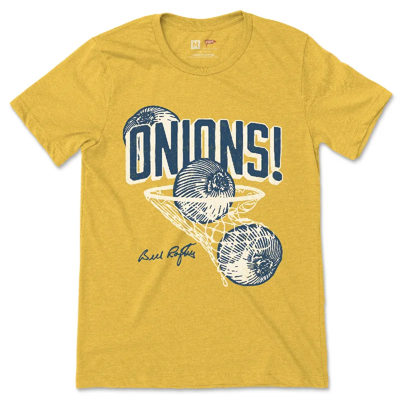 Bill Raftery Onions! Hoop Tee Gold & Blue