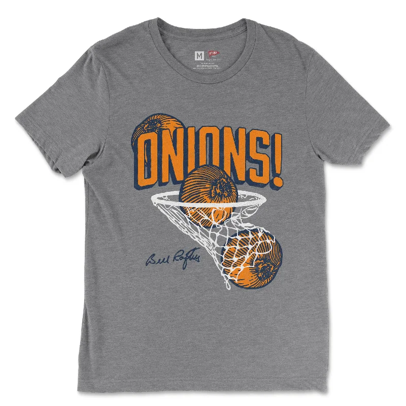 Bill Raftery Onions! Hoop Tee Orange & Navy