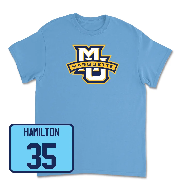 Championship Blue Men's Basketball Marquette Tee - Caedin Hamilton