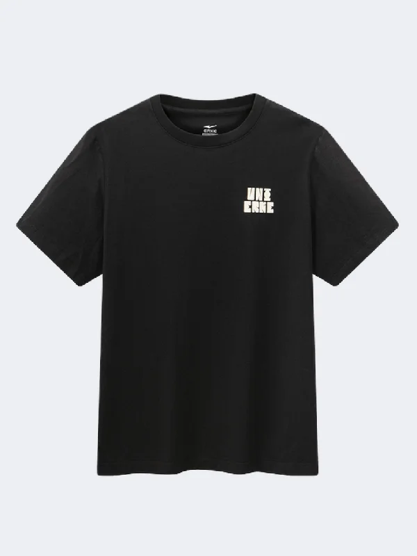 Erke Crew Men Lifestyle T-Shirt Black