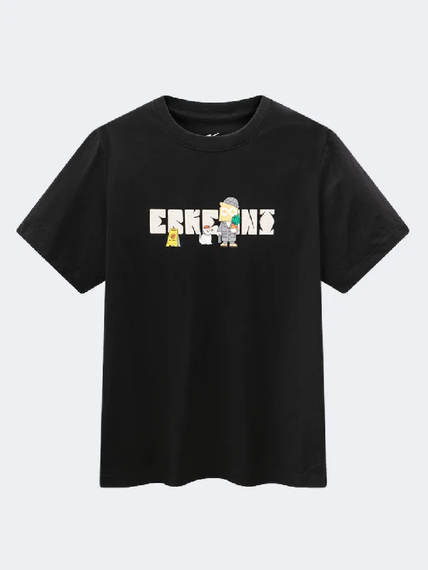 Erke Crew Men Lifestyle T-Shirt Black