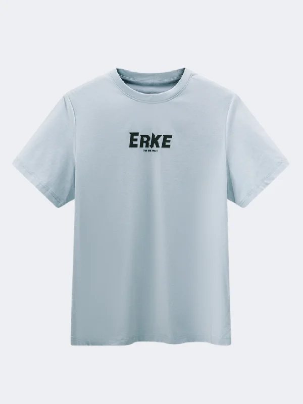 Erke Crew Men Lifestyle T-Shirt Grey