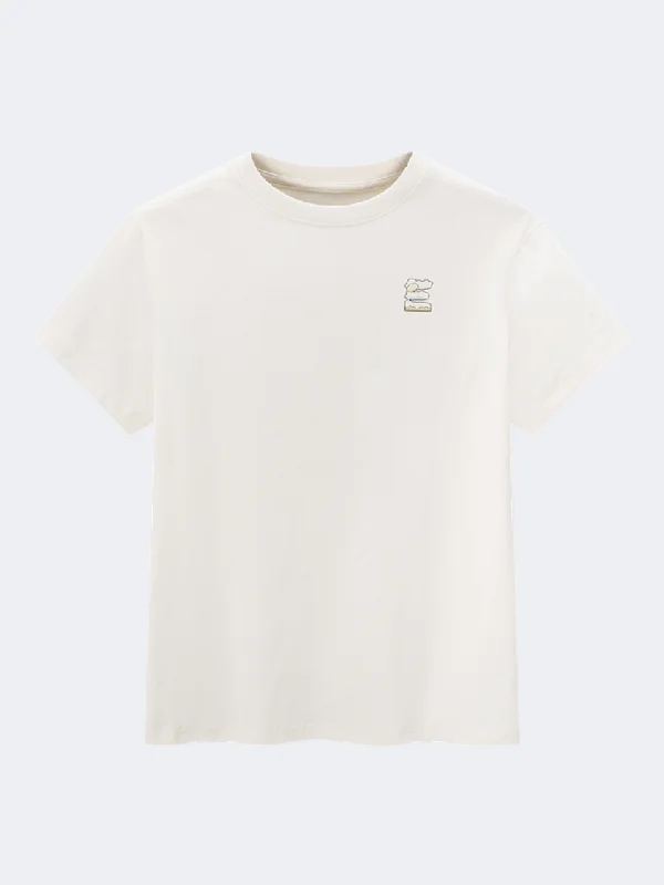 Erke Crew Women Lifestyle T-Shirt Glacier White