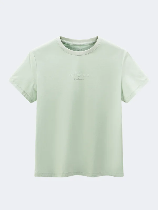 Erke Crew Women Lifestyle T-Shirt Light Green