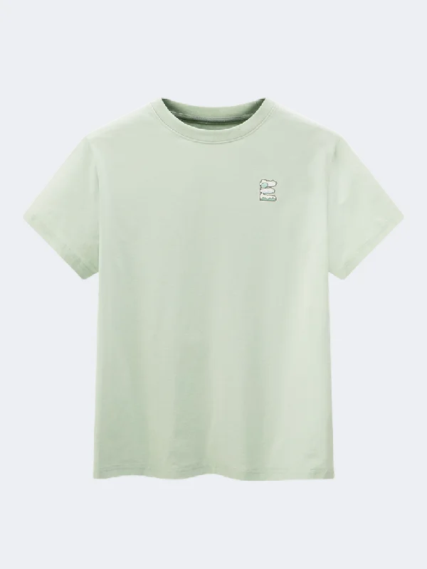 Erke Crew Women Lifestyle T-Shirt Light Green