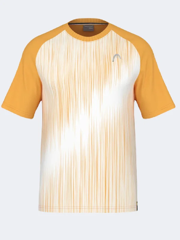 Head Performance Men Tennis T-Shirt Orange/White