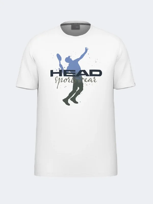 Head Racquet Men Tennis T-Shirt White/Navy