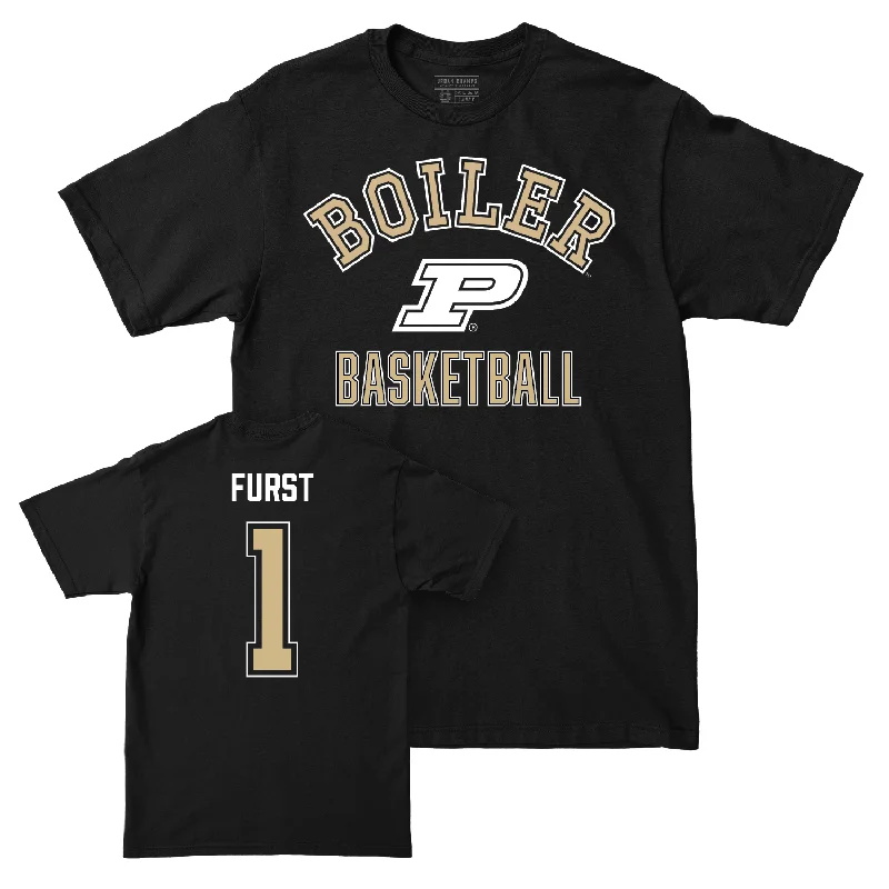 Men's Basketball Black Classic Tee - Caleb Furst | #1