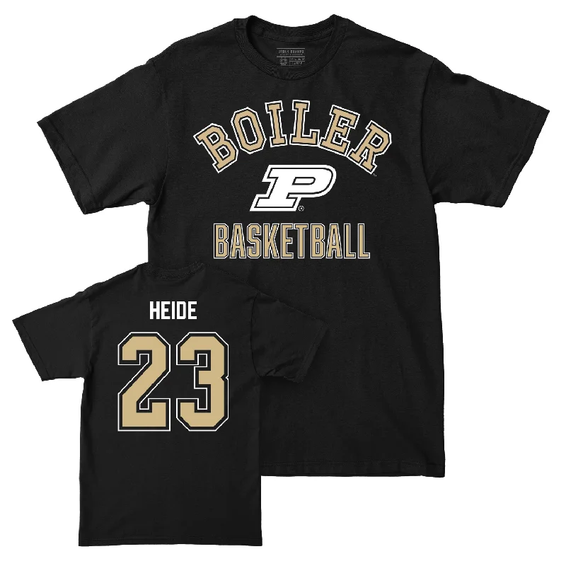 Men's Basketball Black Classic Tee - Camden Heide | #23