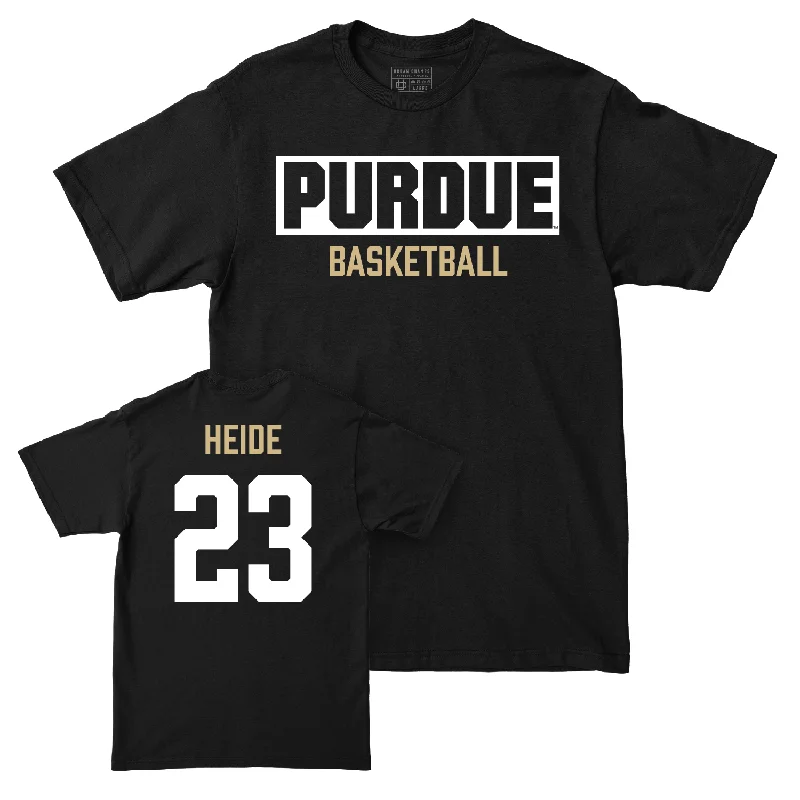 Men's Basketball Black Staple Tee - Camden Heide | #23