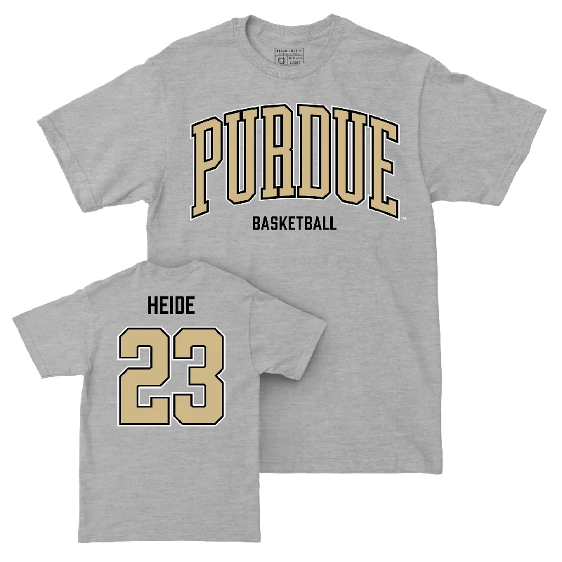 Men's Basketball Sport Grey Arch Tee - Camden Heide | #23