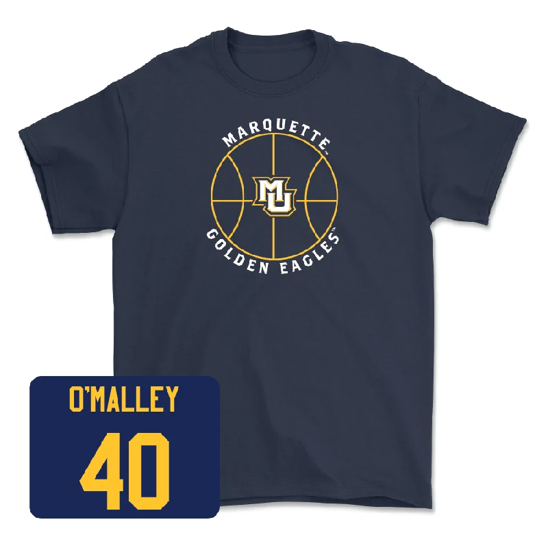 Navy Men's Basketball Hardwood Tee - Casey O'Malley