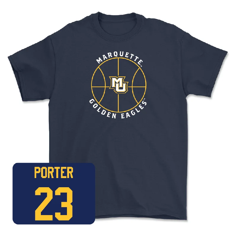 Navy Women's Basketball Hardwood Tee  - Olivia Porter