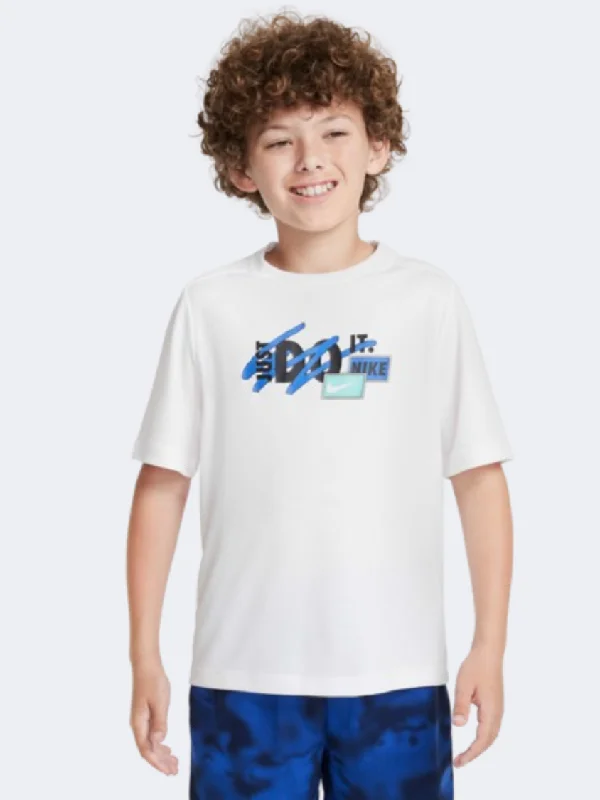 Nike Df Multi Boys Training T-Shirt White