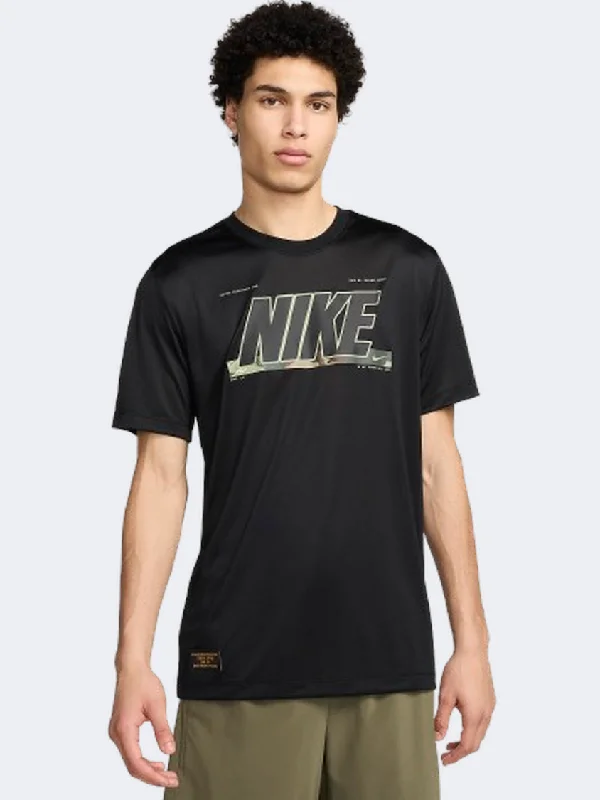 Nike Df Rlgd Camo Gfx Men Training T-Shirt Black