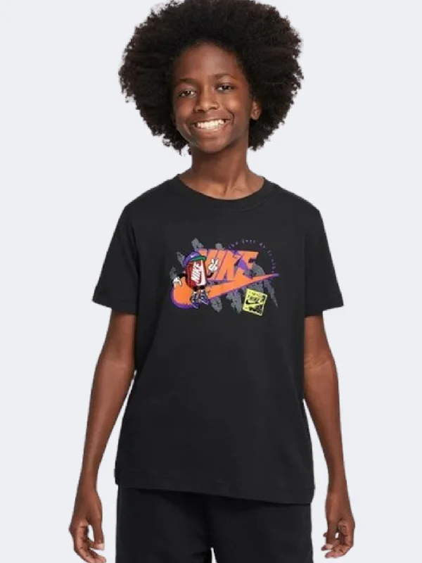 Nike Sportswear Boxy 1 Futura Boys Lifestyle T-Shirt Black