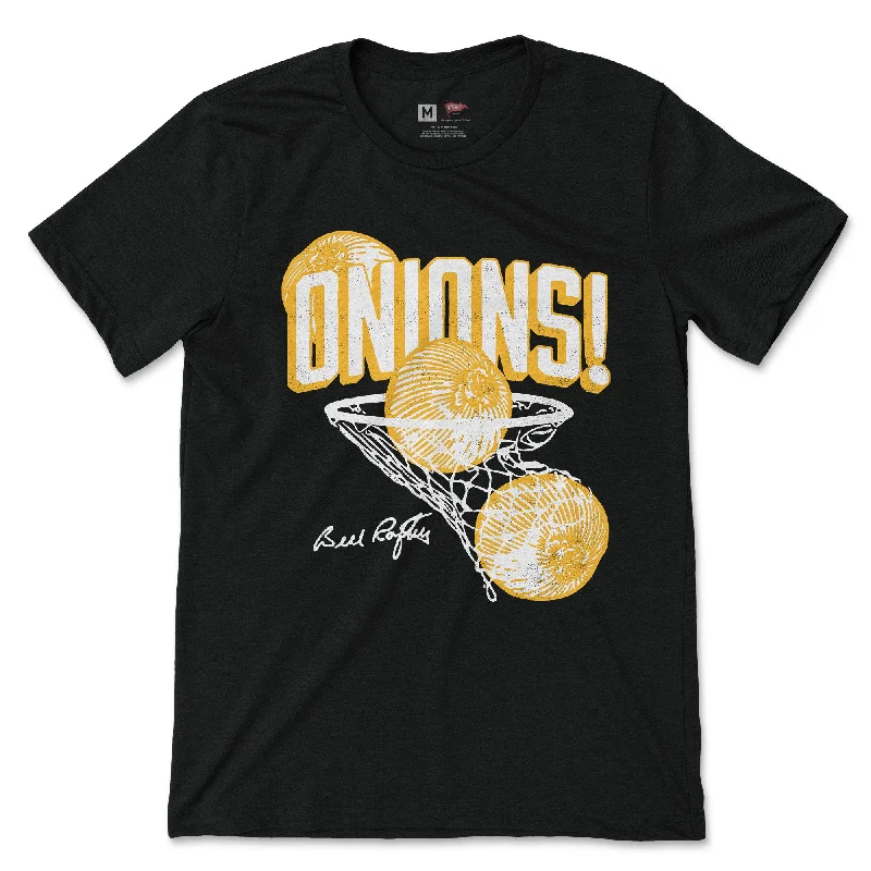 Bill Raftery Onions! Hoop Tee Black & Gold