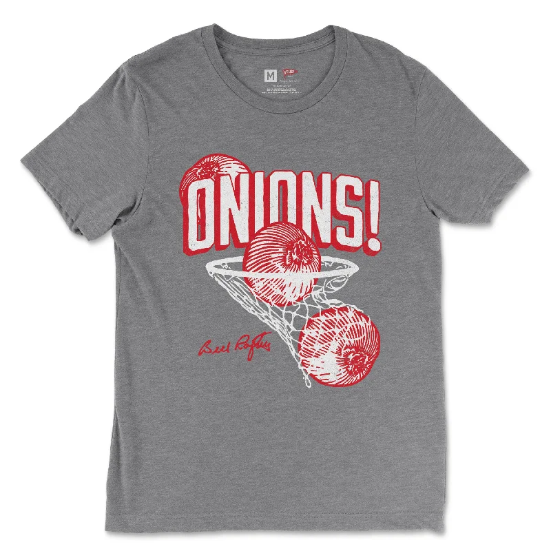 Bill Raftery Onions! Hoop Tee Red & White