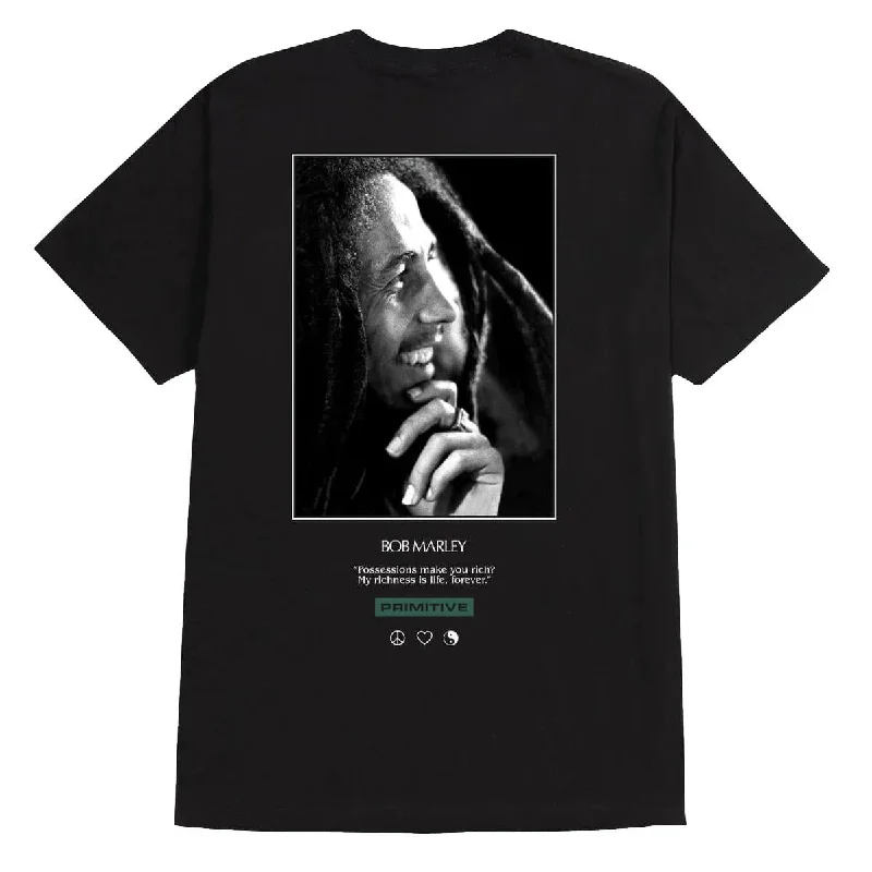 Primitive x Bob Marley Life Forever Tee Black