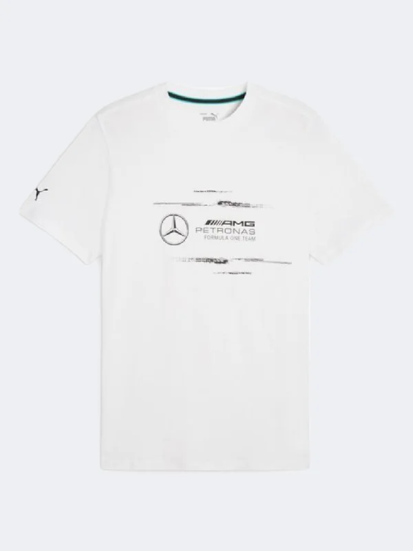 Puma Mercedes Amg Petronas F1 Logo Men Lifestyle T-Shirt White/Black