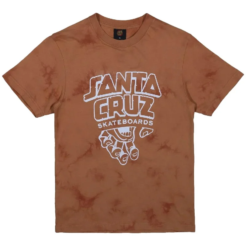 Santa Cruz Inherit Stacked Strip Front Youth T-Shirt Ginger Tie Dye