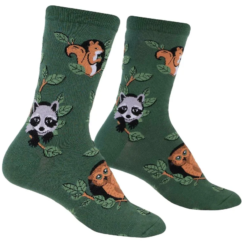 Sock it to Me Woodland Watchers Womens Crew Socks