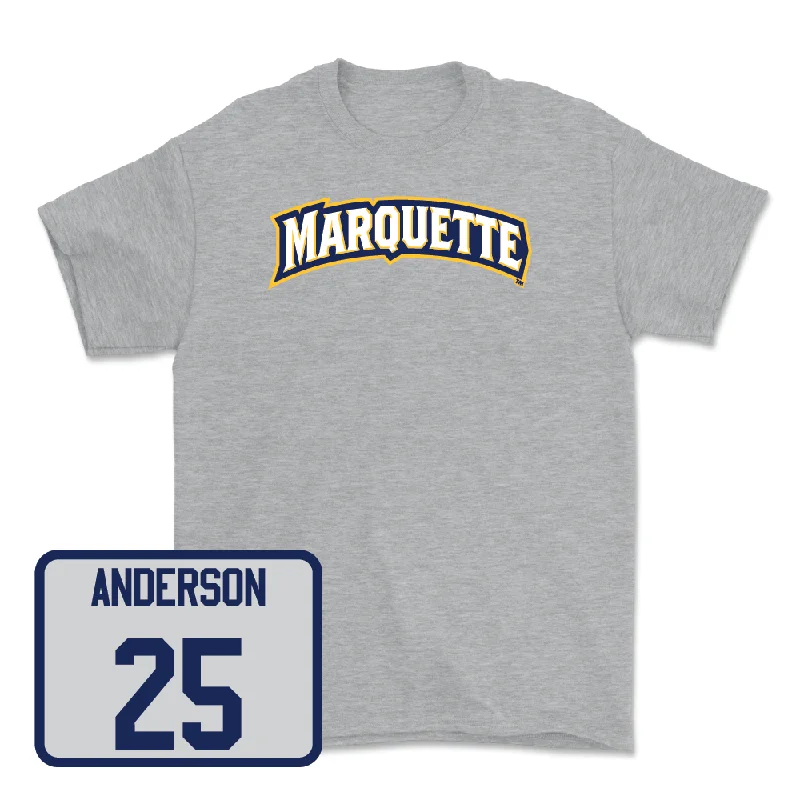 Sport Grey Men's Basketball Wordmark Tee  - Jack Anderson