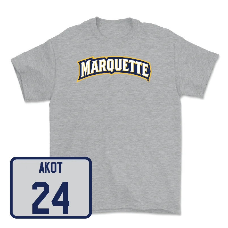 Sport Grey Women's Basketball Wordmark Tee  - Ayuen Akot