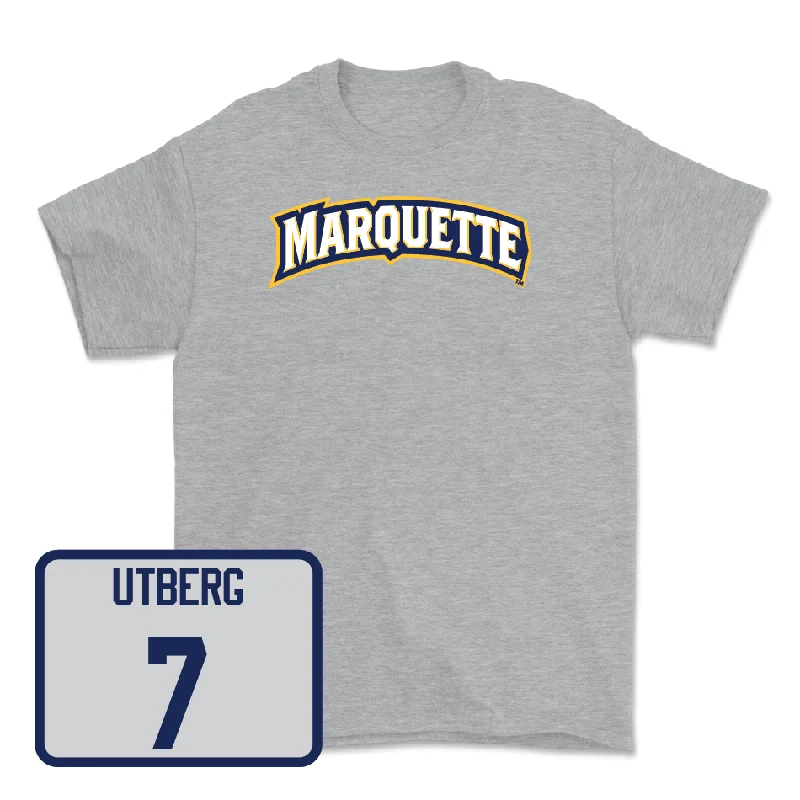 Sport Grey Women's Basketball Wordmark Tee - Bridget Utberg