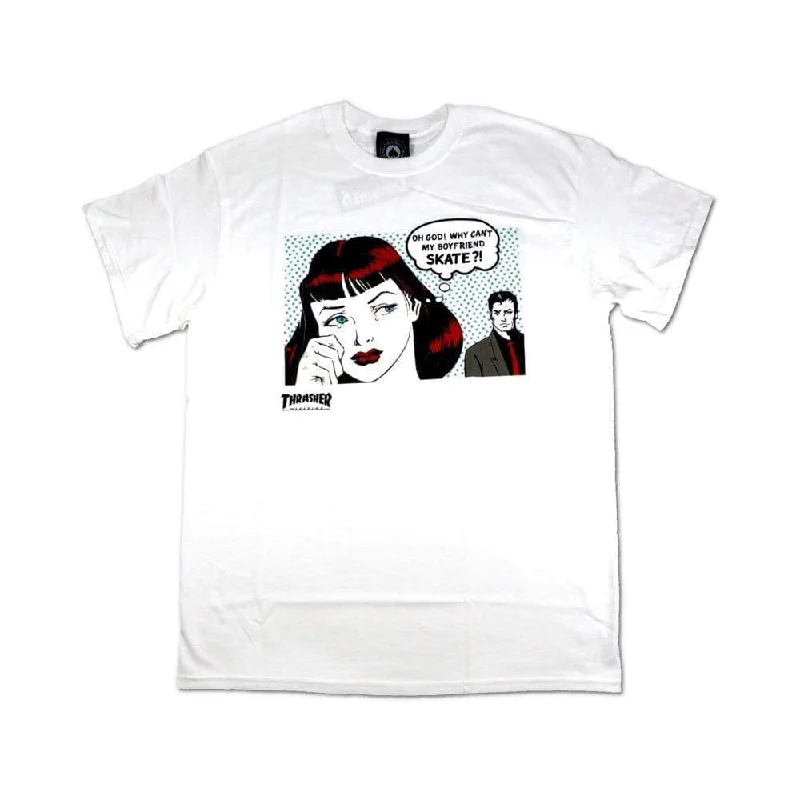 Thrasher New Boyfriend Short Sleeve Tee White