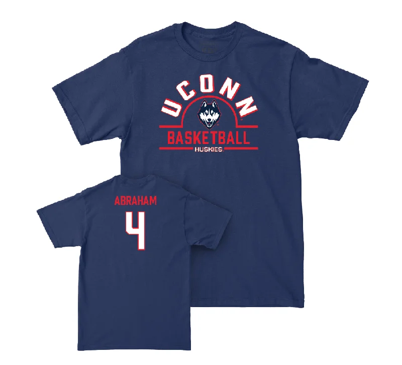 UConn Men's Basketball Arch Navy Tee  - Isaiah Abraham