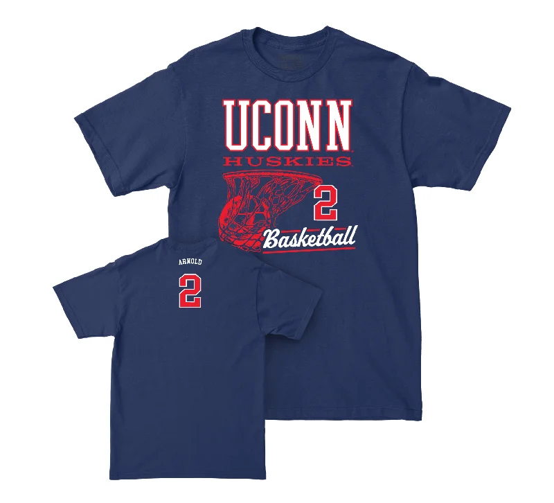 UConn Women's Basketball Hoops Navy Tee - Kamorea Arnold | #2