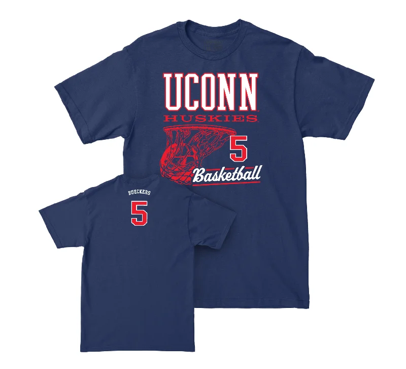 UConn Women's Basketball Hoops Navy Tee - Paige Bueckers | #5