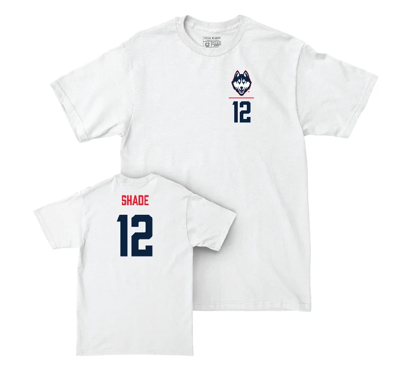 UConn Women's Basketball Logo White Comfort Colors Tee - Ashlynn Shade | #12