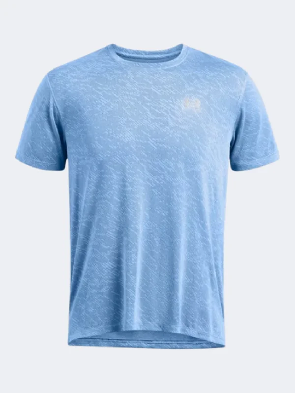 Under Armour Launch Camo Men Running T-Shirt Blue/Reflective