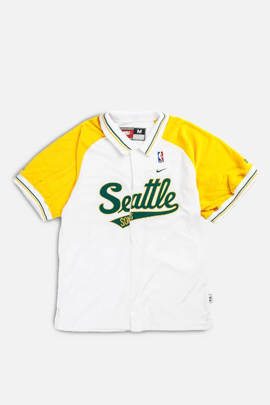 Vintage Seattle SuperSonics NBA Warmup Tee - M