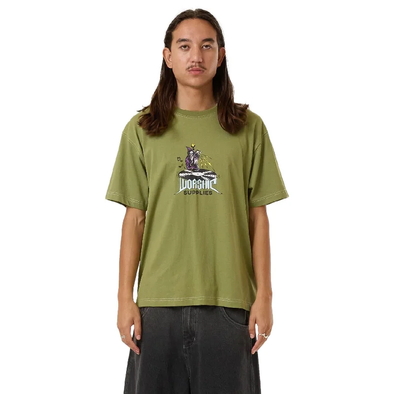 Worship Sourcery T-Shirt Iguana Green