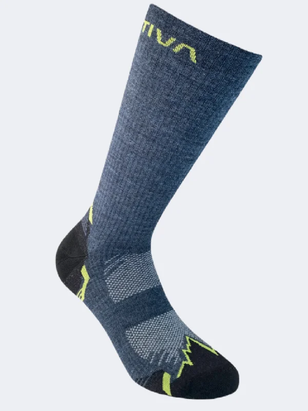 La Sportiva Men Hiking Sock Storm Blue/Lime