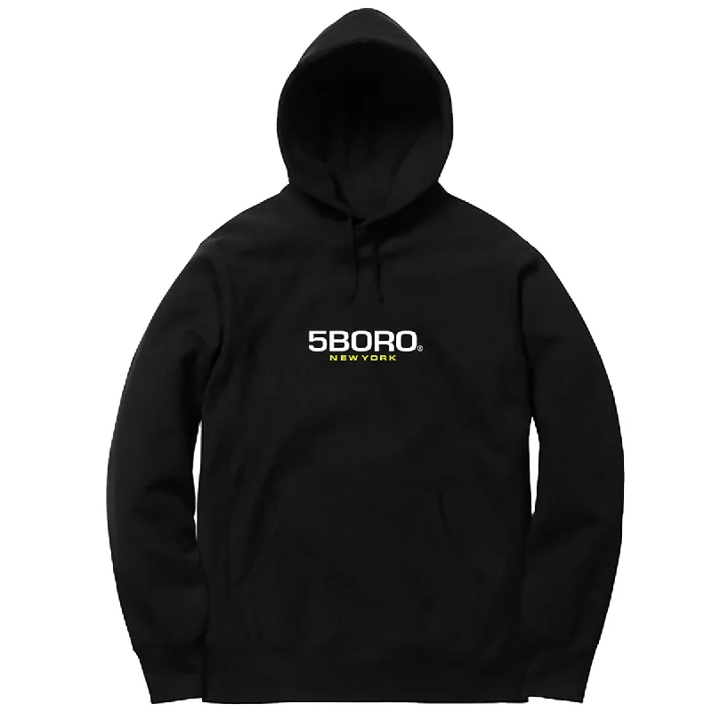 5BORO EXT LOGO HOODIE - BLACK