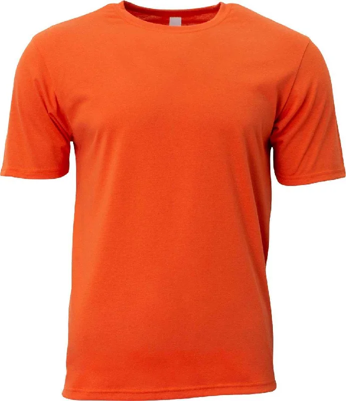 A4 N3013 Adult Softek T-Shirt - Athletic Orange