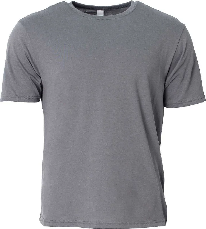 A4 N3013 Adult Softek T-Shirt - Graphite