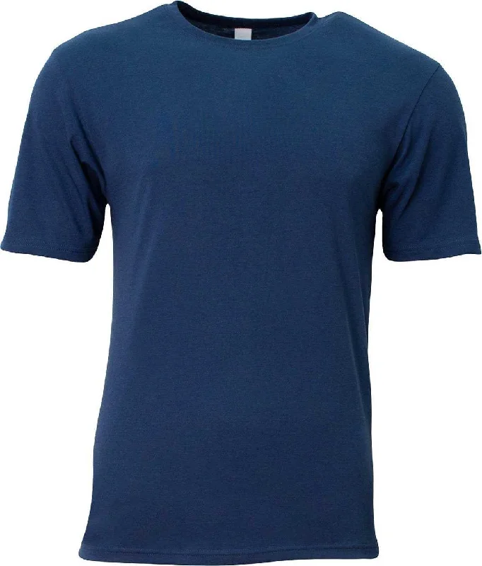 A4 N3013 Adult Softek T-Shirt - Navy