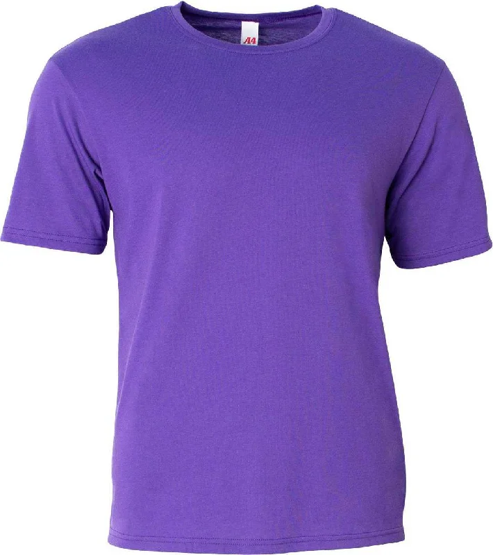 A4 N3013 Adult Softek T-Shirt - Purple