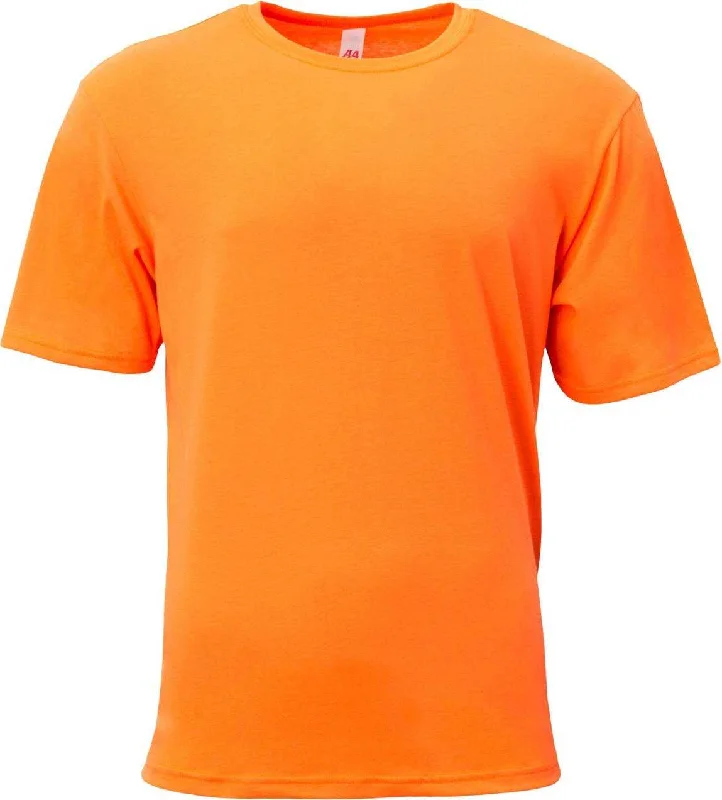 A4 N3013 Adult Softek T-Shirt - Safety Orange