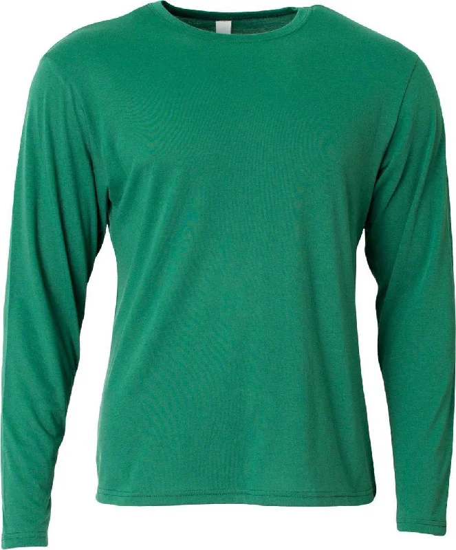 A4 N3029 Men's Softek Long-Sleeve T-Shirt - Forest